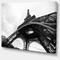 Designart - Paris Paris Eiffel Towerin Black and White Side View - Cityscape Canvas Print